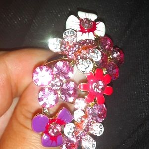 Beautiful ring flowers and butterflies